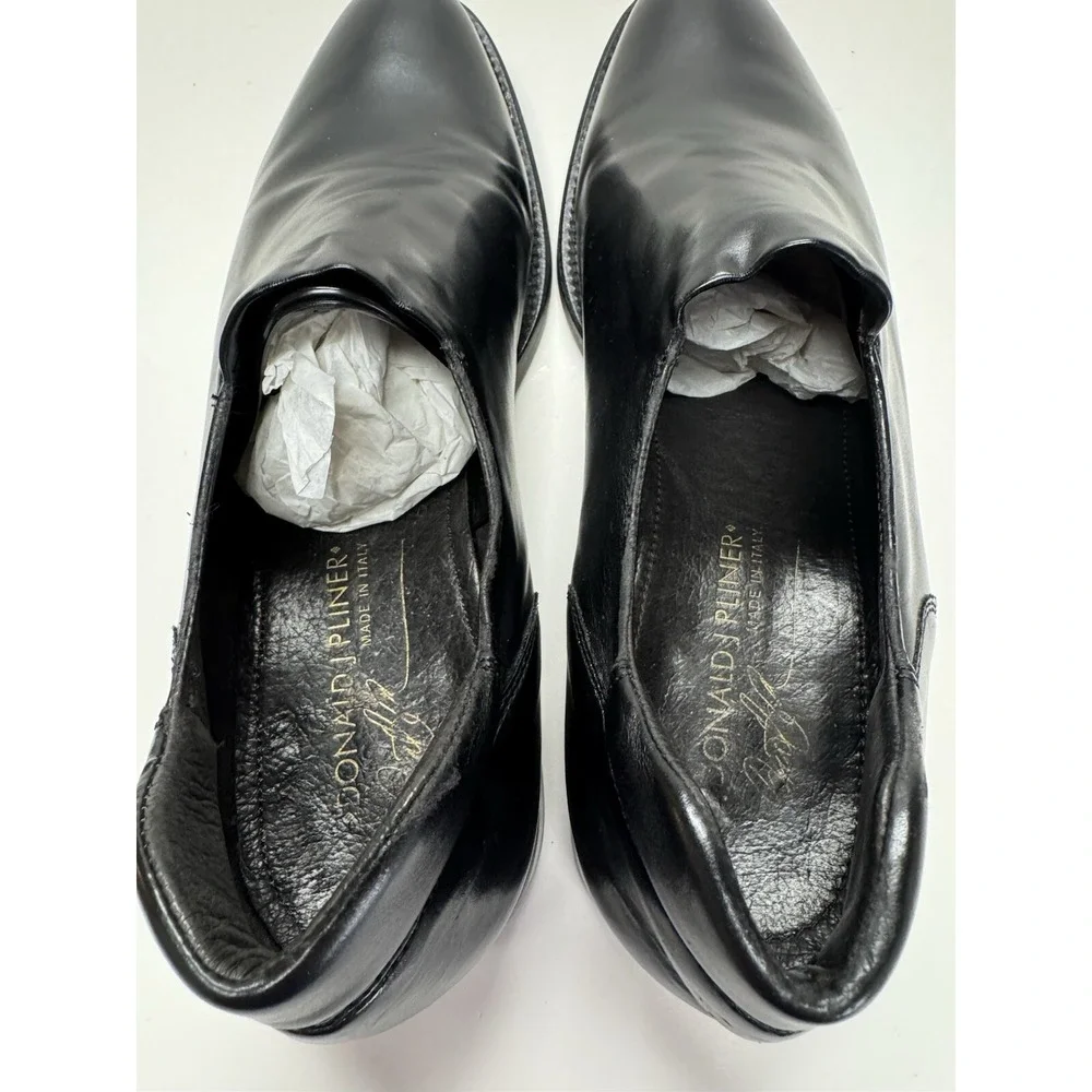 Donald Pliner Men's Stretch Nappa Leather Slip-On‎ Loafer Black Ewait 3030 M100